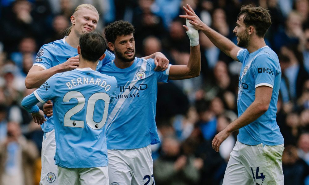 Haaland hace doblete en 3 minutos contra Burnley