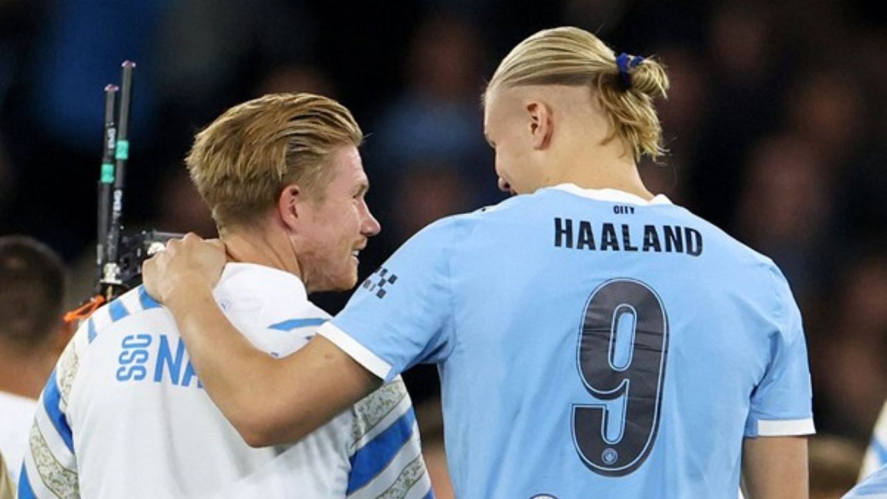 Victoria del Manchester con Haaland vs Napoli