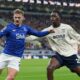 Kiernan Dewsbury-Hall del Everton contra West Ham