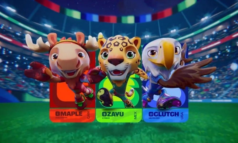 Las 3 mascotas del mundial 26. Representando cada una un país