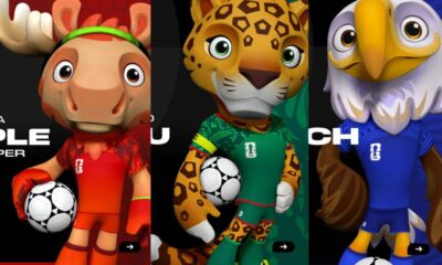 Mascotas del mundial 2026 entre México, Estados Unidos y Canada