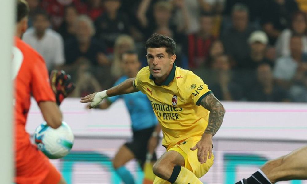 Pulisic brilla con dos goles y una asistencia en la victoria del Milan