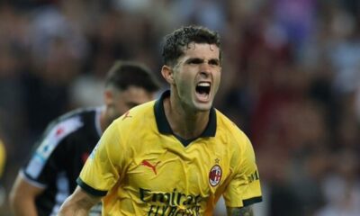 Pulisic en Milan marca 2 goles contra Udinese