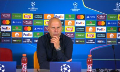 arne slot es critico con la derrota en champions
