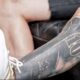 Tatuaje de Lionel Messi en pierna izquierda