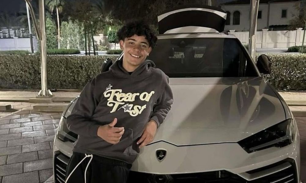 Cristiano Ronaldo Jr con su Urus