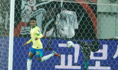 Estêvão marca 2 goles en amistoso contra Corea del Sur