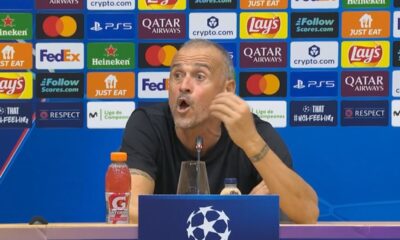 LUIS ENRIQUE SE MOLESTA CON PERIODISTA 30 SEP 2025