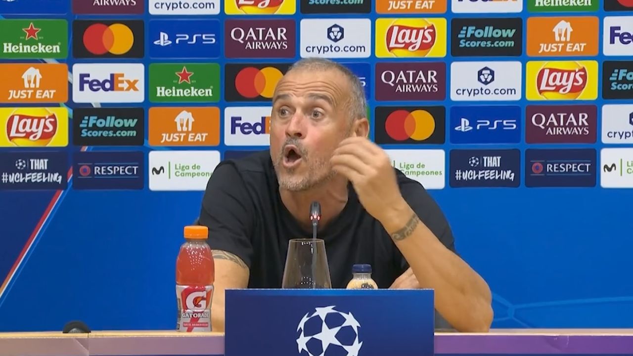 LUIS ENRIQUE SE MOLESTA CON PERIODISTA 30 SEP 2025