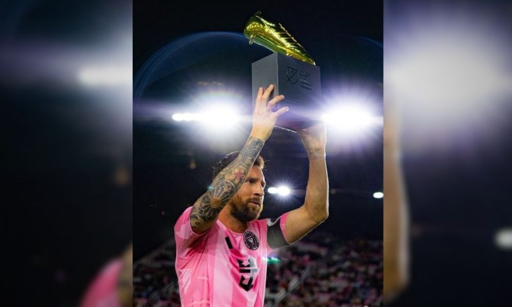 Lionel Messi alza la Bota de Oro y sigue marcando para el Inter Miami