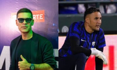 Rafa Márquez (izq) y Keylor Navas (der), Messi Experience