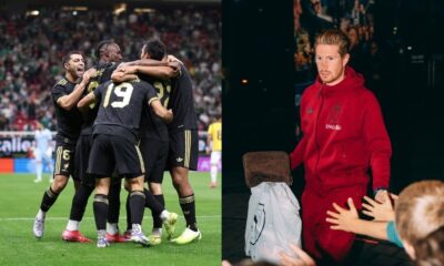 Selección Mexicana (izq) y Kevin De Bruyne, Belgica (der)