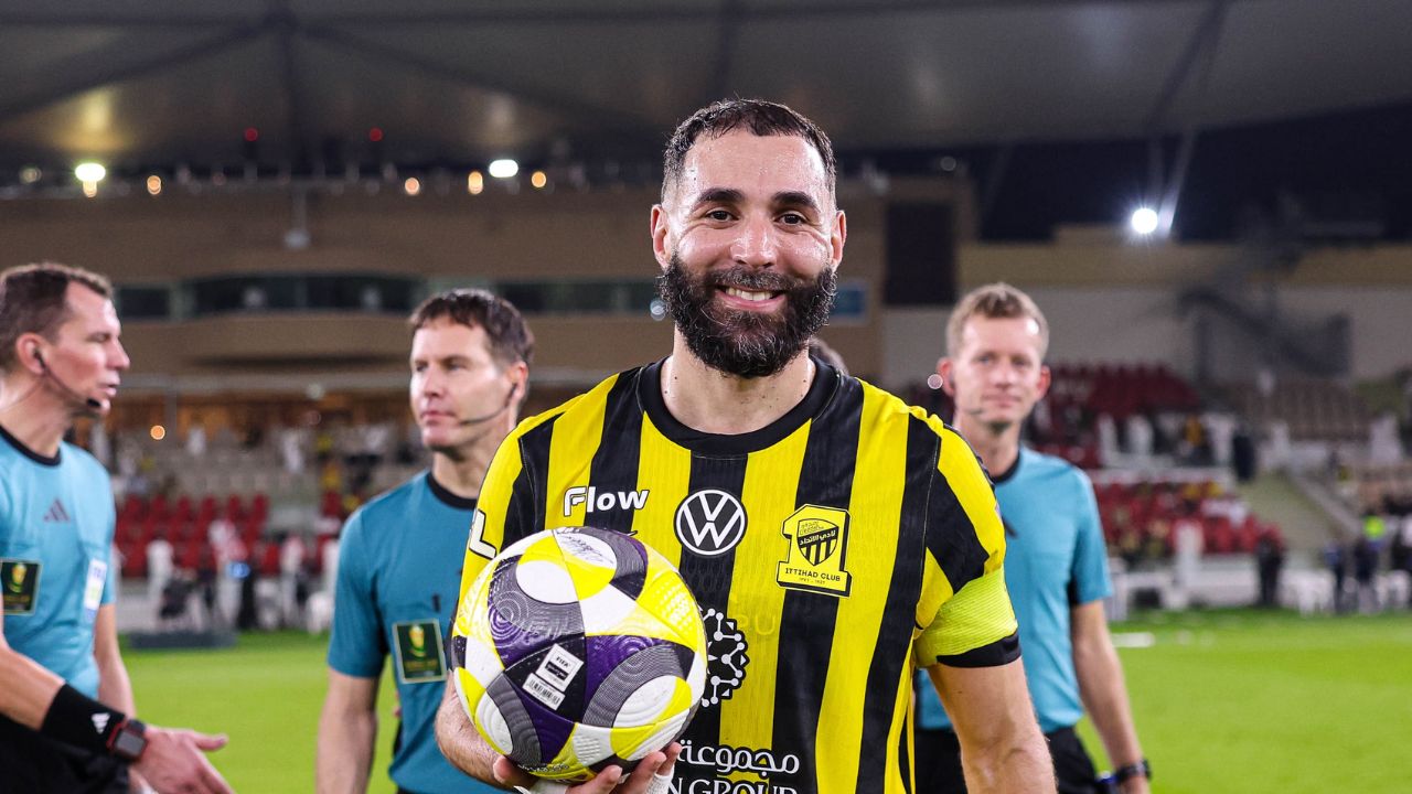 benzema anota 3 goles. 29 nov 2025