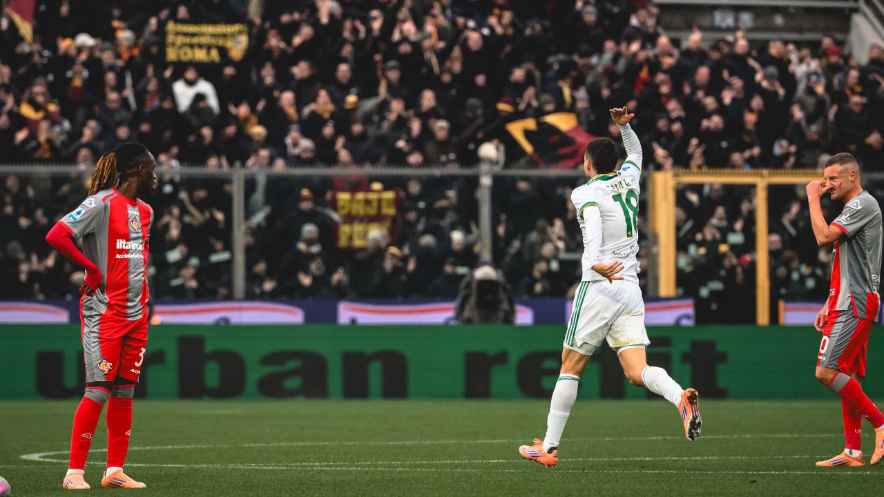 gol de soule con la roma 23 nov 2025