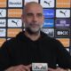 Pep Guardiola confirmó este viernes en conferencia de prensa que el partido del domingo ante Aston Villa será su último como entrenador del Manchester City. Foto: Especial.