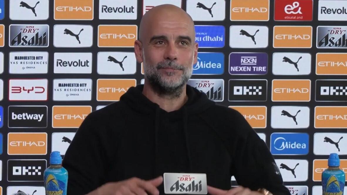 Pep Guardiola confirmó este viernes en conferencia de prensa que el partido del domingo ante Aston Villa será su último como entrenador del Manchester City. Foto: Especial.