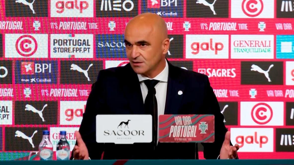 Roberto Martínez y Portugal hicieron un pequeño homenaje para Diogo Jota. Foto: Especial.