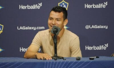 Hirving "Chucky" Lozano volvió a ser titular con el LA Galaxy. Foto: Especial.